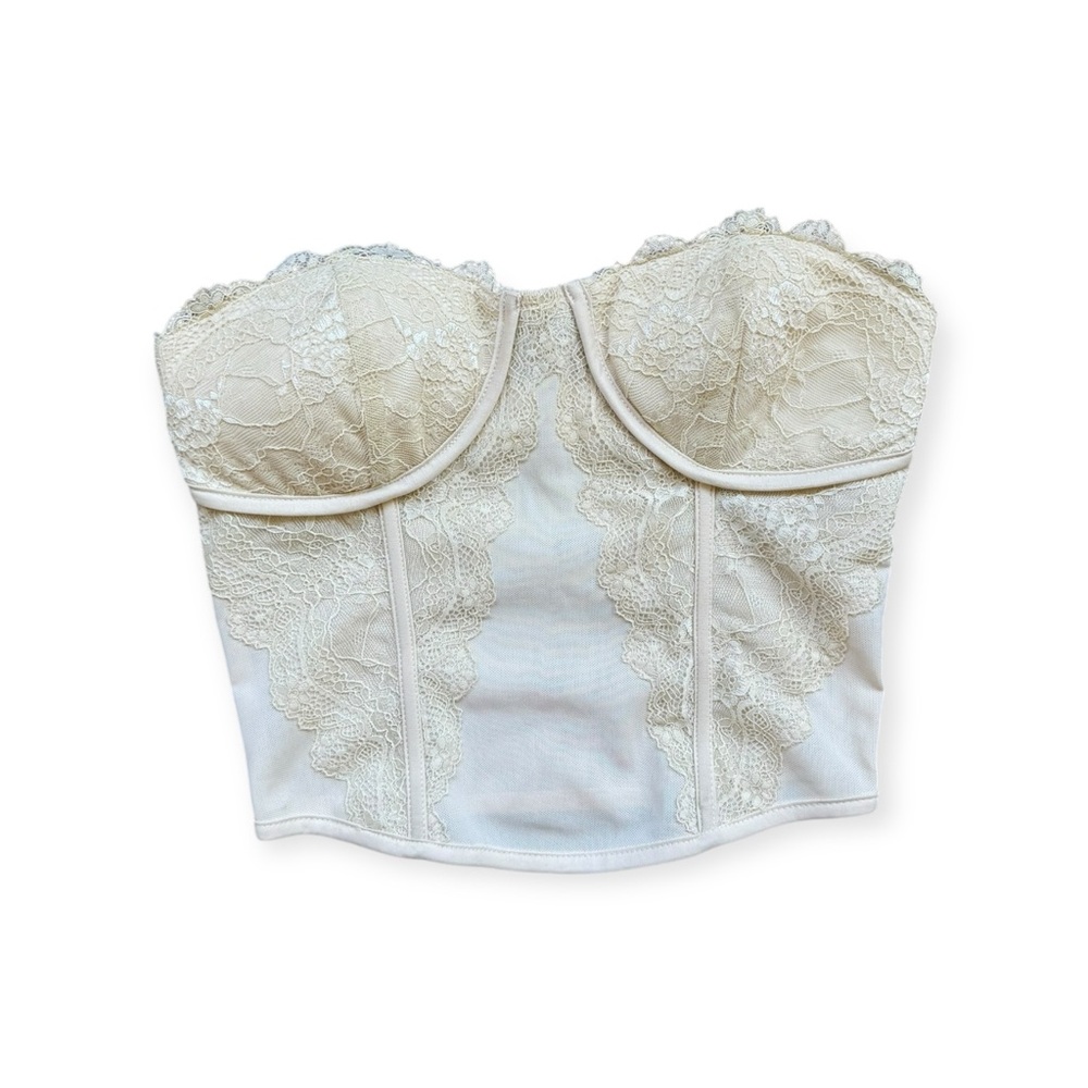 MEDUSA lace bustier corset beige lingerie small